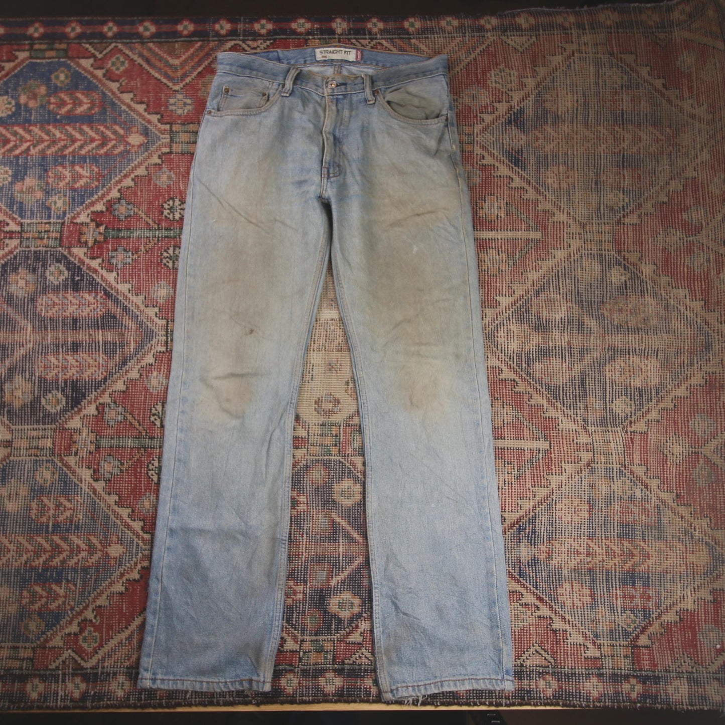 Levi's 505 W32 L32 Straight Leg Regular Fit Blue Denim Jeans