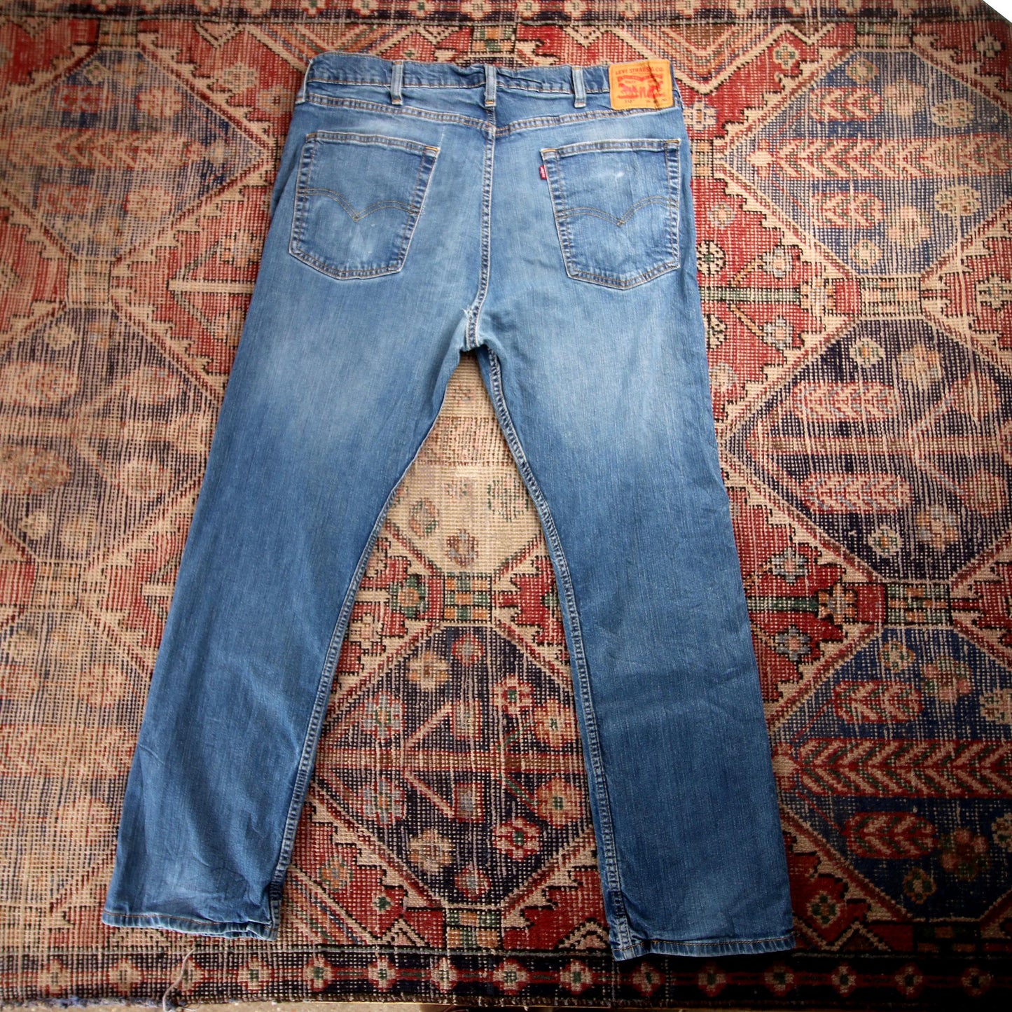 Levi's 513 W36 L28 Straight Leg Slim Fit Blue Denim Jeans