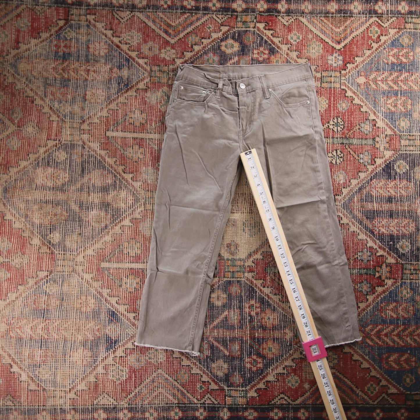 Levi's 511 Red Tab W30 L23 Slim Fit Beige Denim Jeans