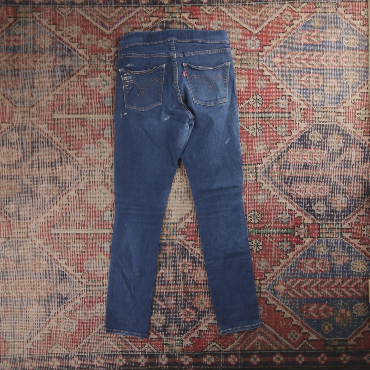 Levi's Red Tab W28 L28 Skinny Low Rise Blue Denim Jeans