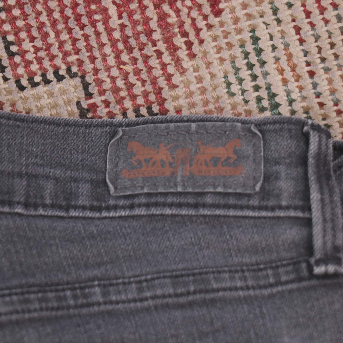 Levi's W30 L28 Straight Leg Black Denim Jeans