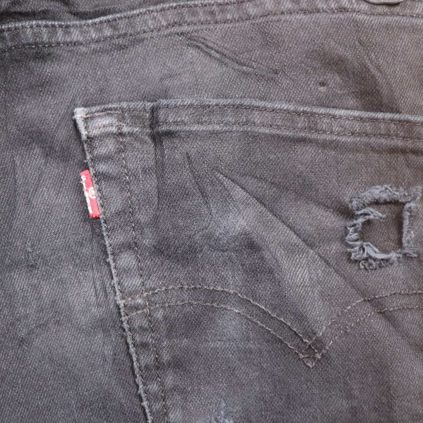 Levi's 511 Red Tab W32 L26 Slim Fit Black Denim Jeans
