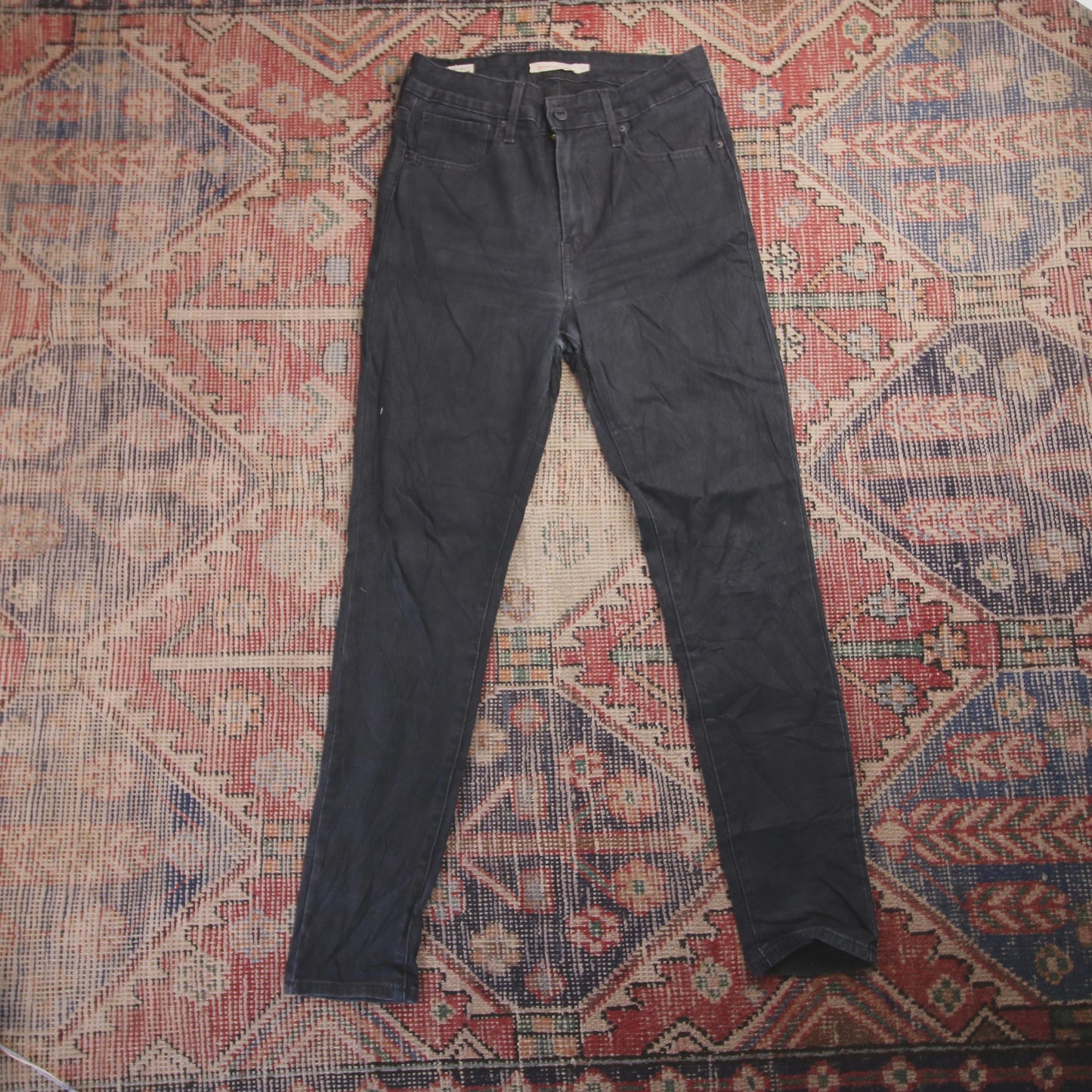 Levi's 721 W26 L27 Skinny Black Denim Jeans