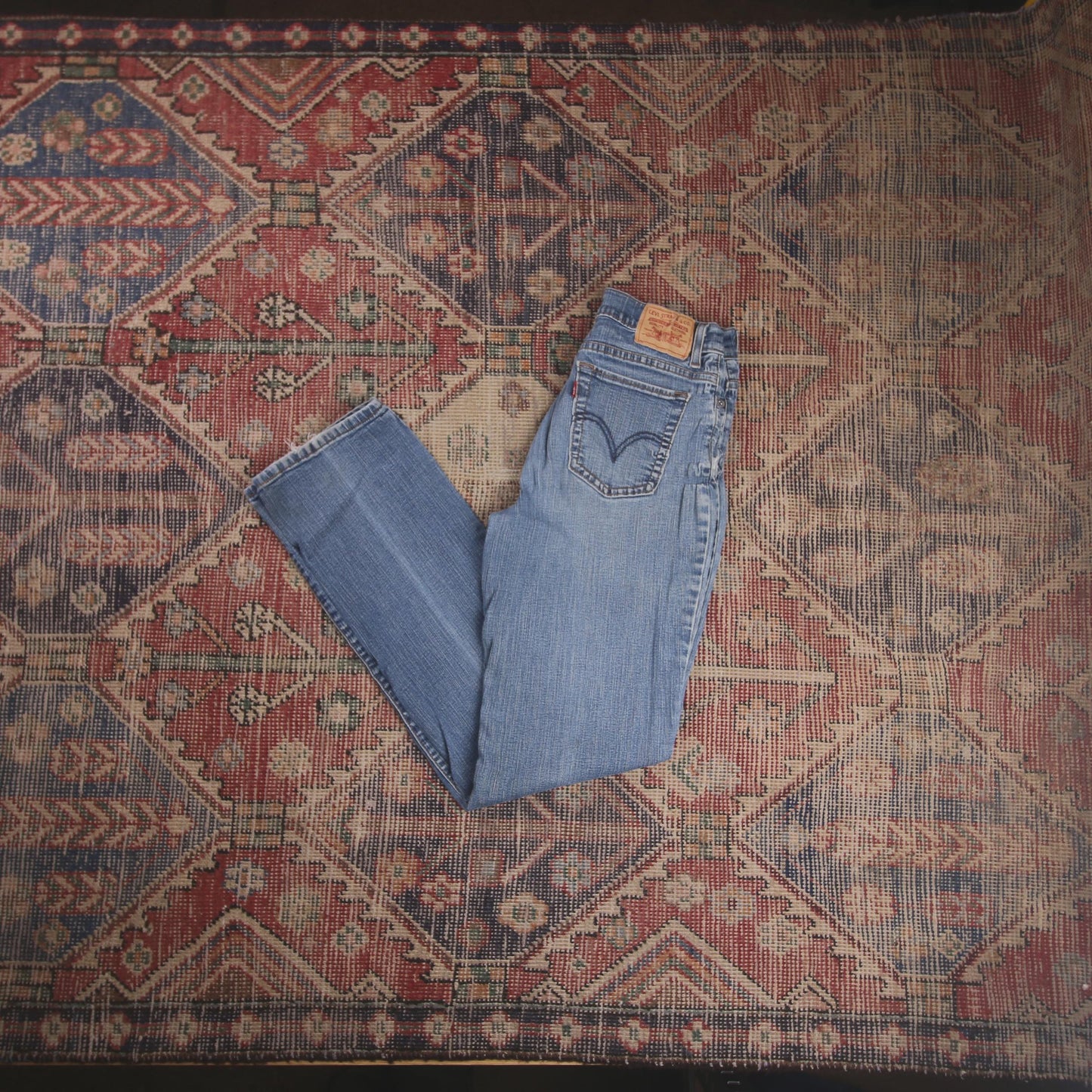 Levi's 512 W26 L30 Tapered Leg Slim Fit Blue Denim Jeans