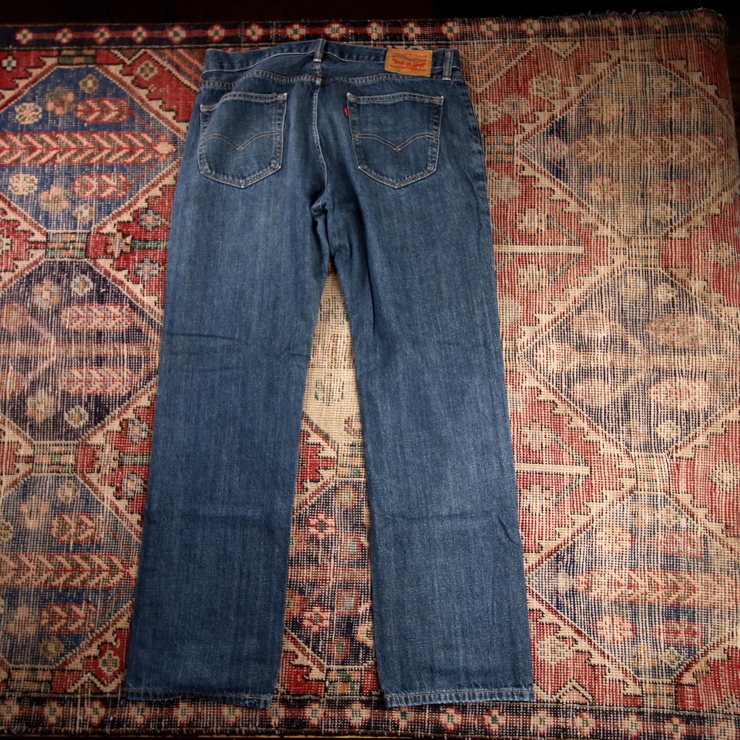 Levi's 559 W38 L33 Straight Leg Relaxed Fit Blue Denim Jeans