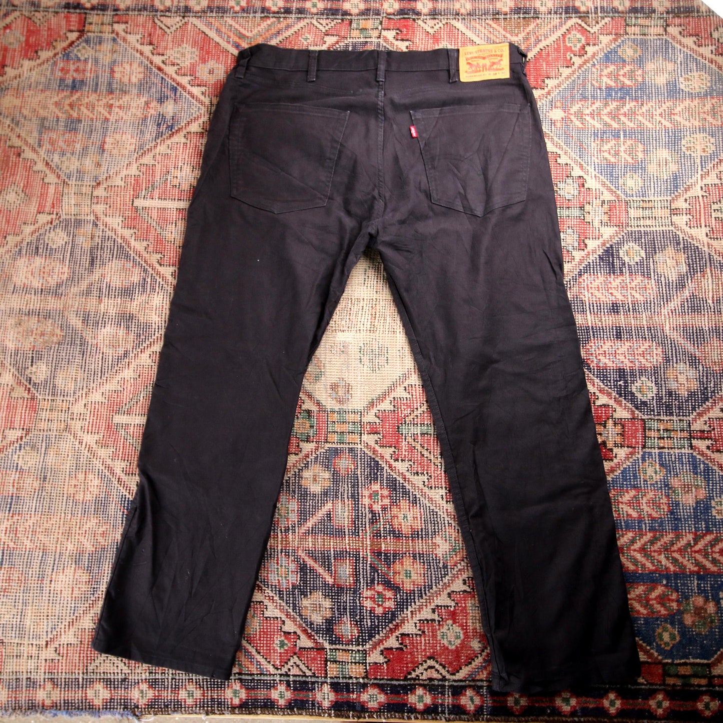 Levi's Workwear W40 L28 Straight Leg Black Denim Jeans