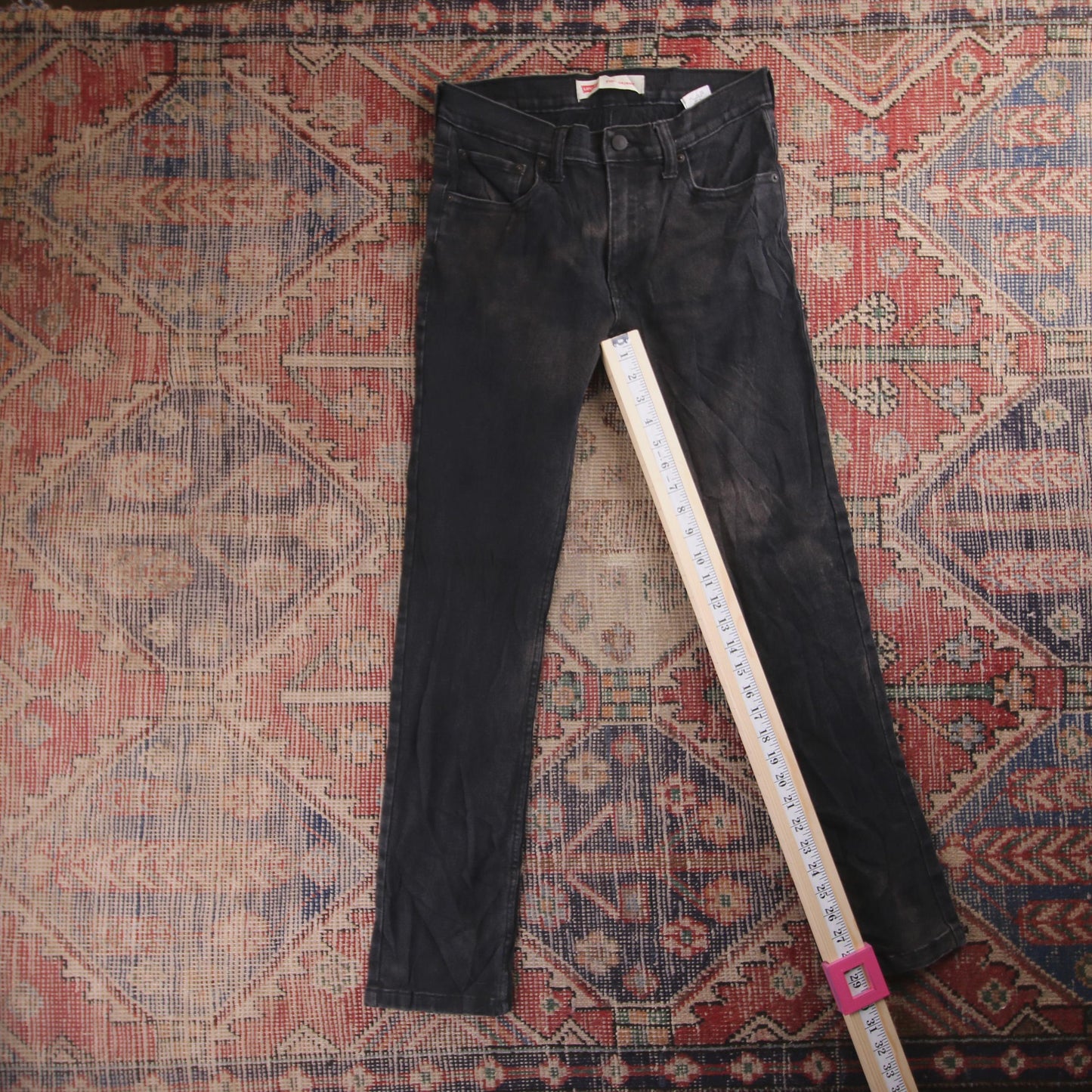 Levi's 510 Red Tab W30 L29 Skinny Black Denim Jeans