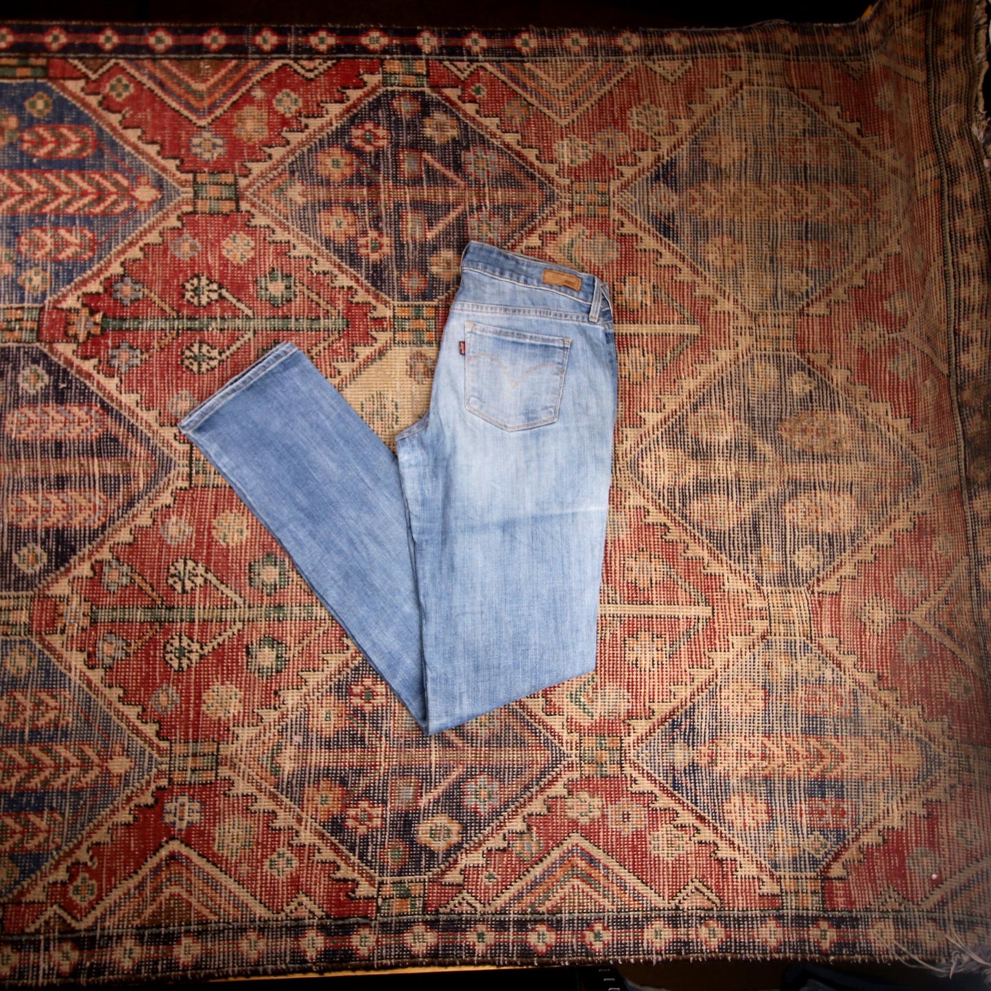 Levi's W30 L34 Skinny Classic Ripped Style Blue Denim Jeans