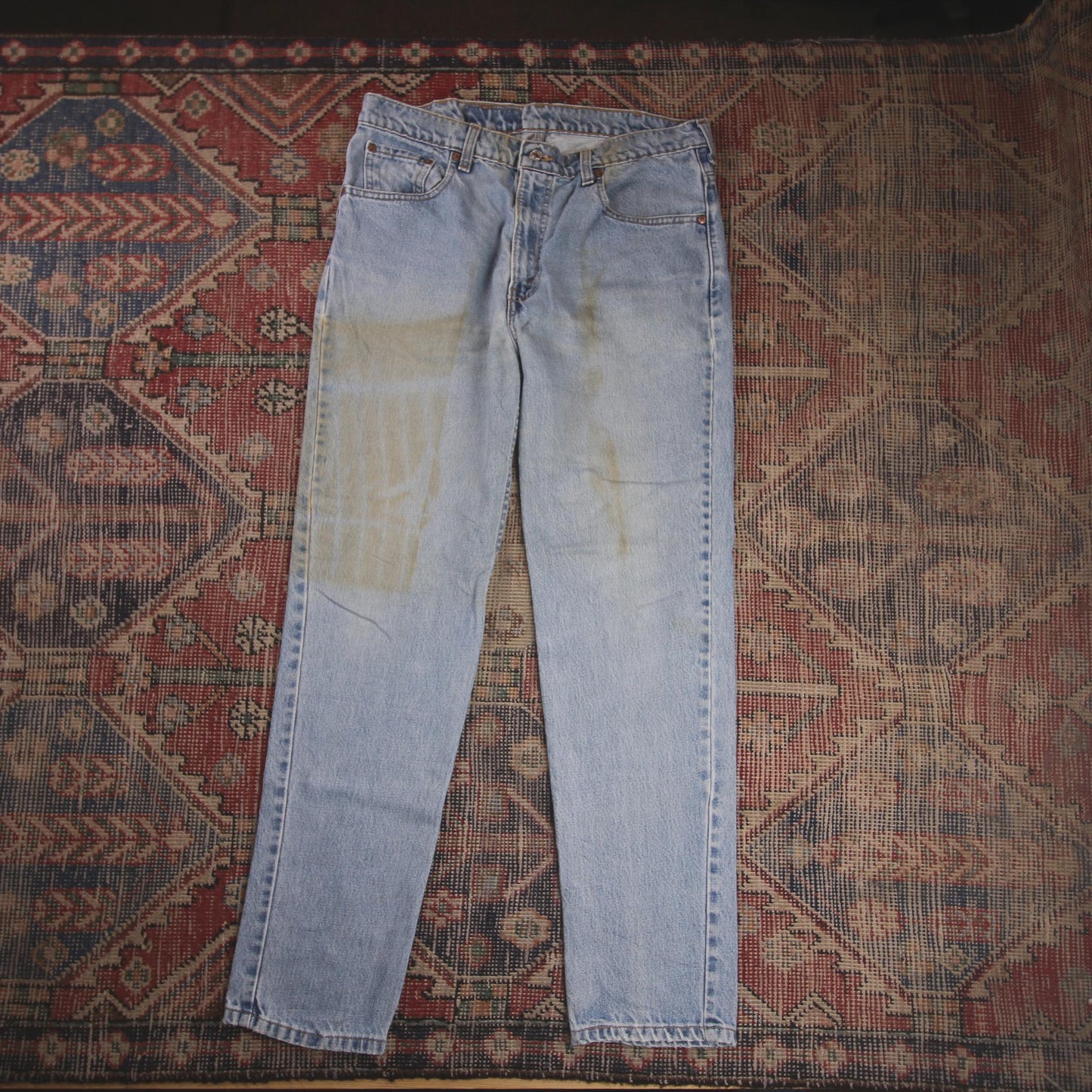 Levi's W34 L30 Tapered Leg Relaxed Fit Blue Denim Jeans