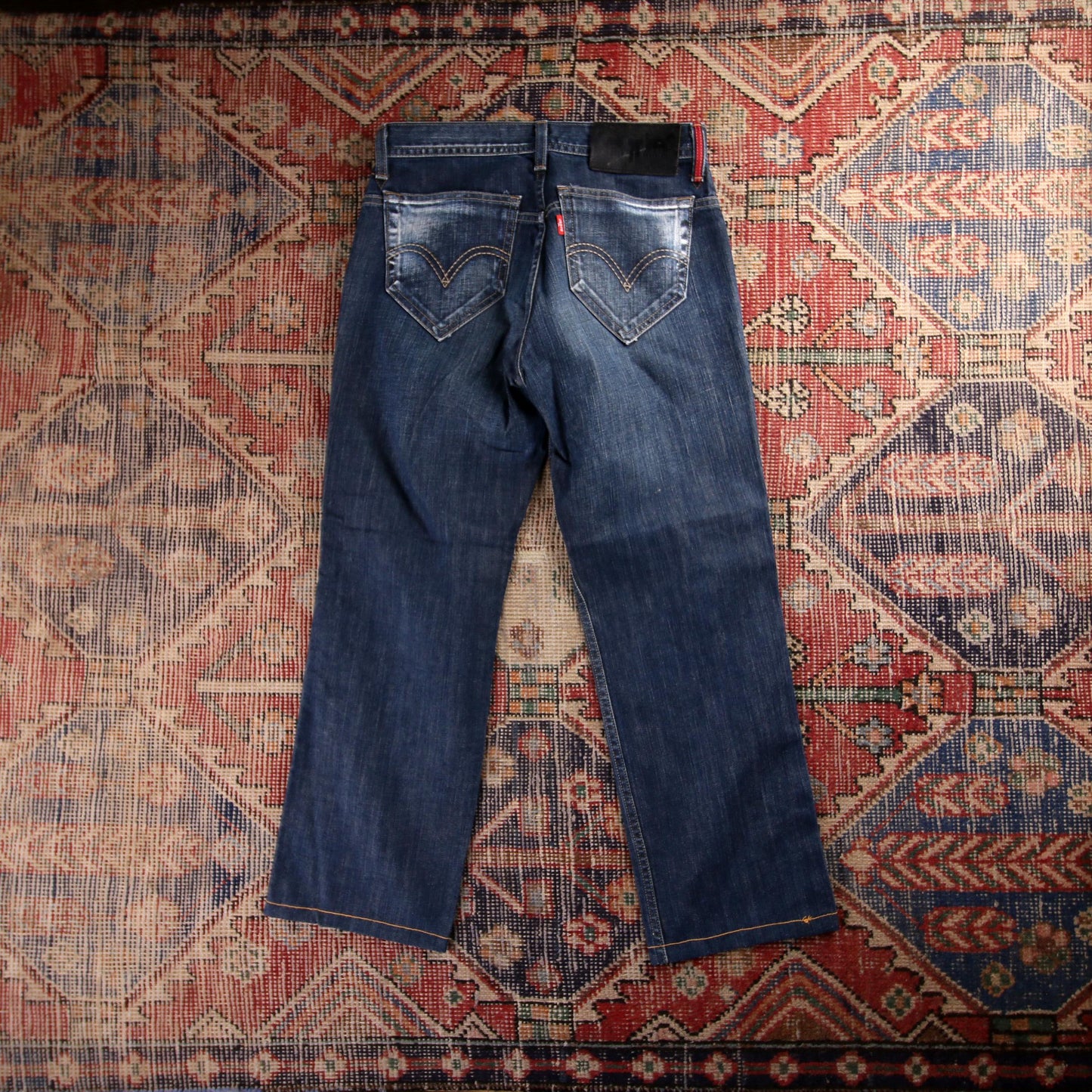 Levi's 559 Red Tab W28 L26 Straight Leg Relaxed Fit Blue Denim Jeans