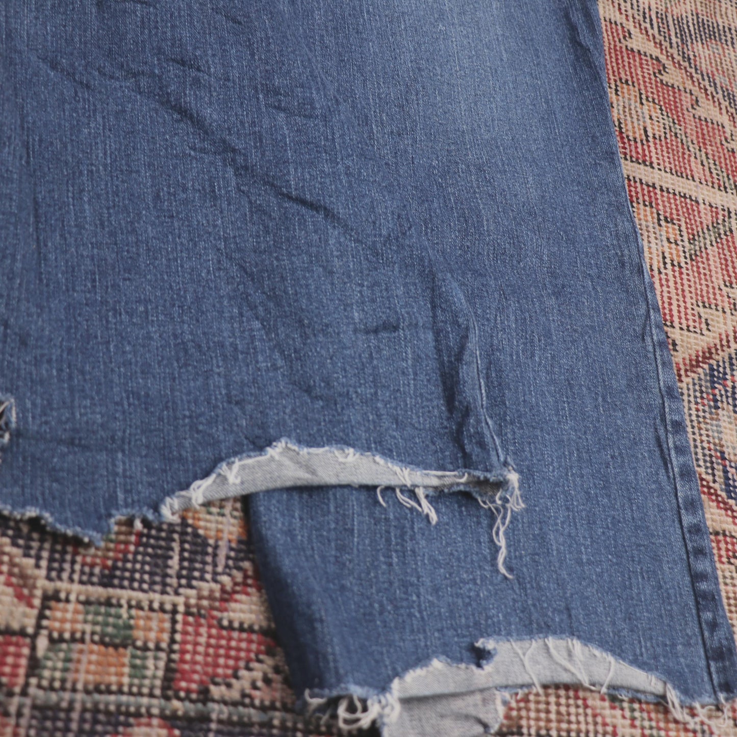 Lee W40 L27 Straight Leg Loose Fit Blue Denim Jeans