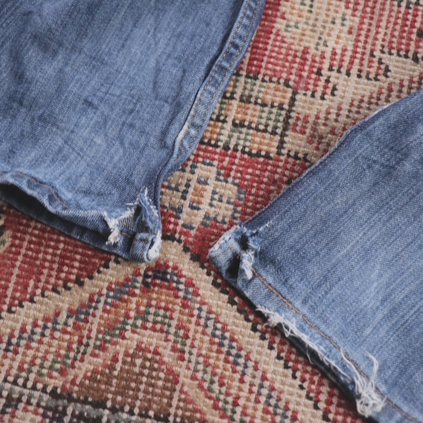 Levi's W38 L33 Straight Leg Blue Denim Jeans