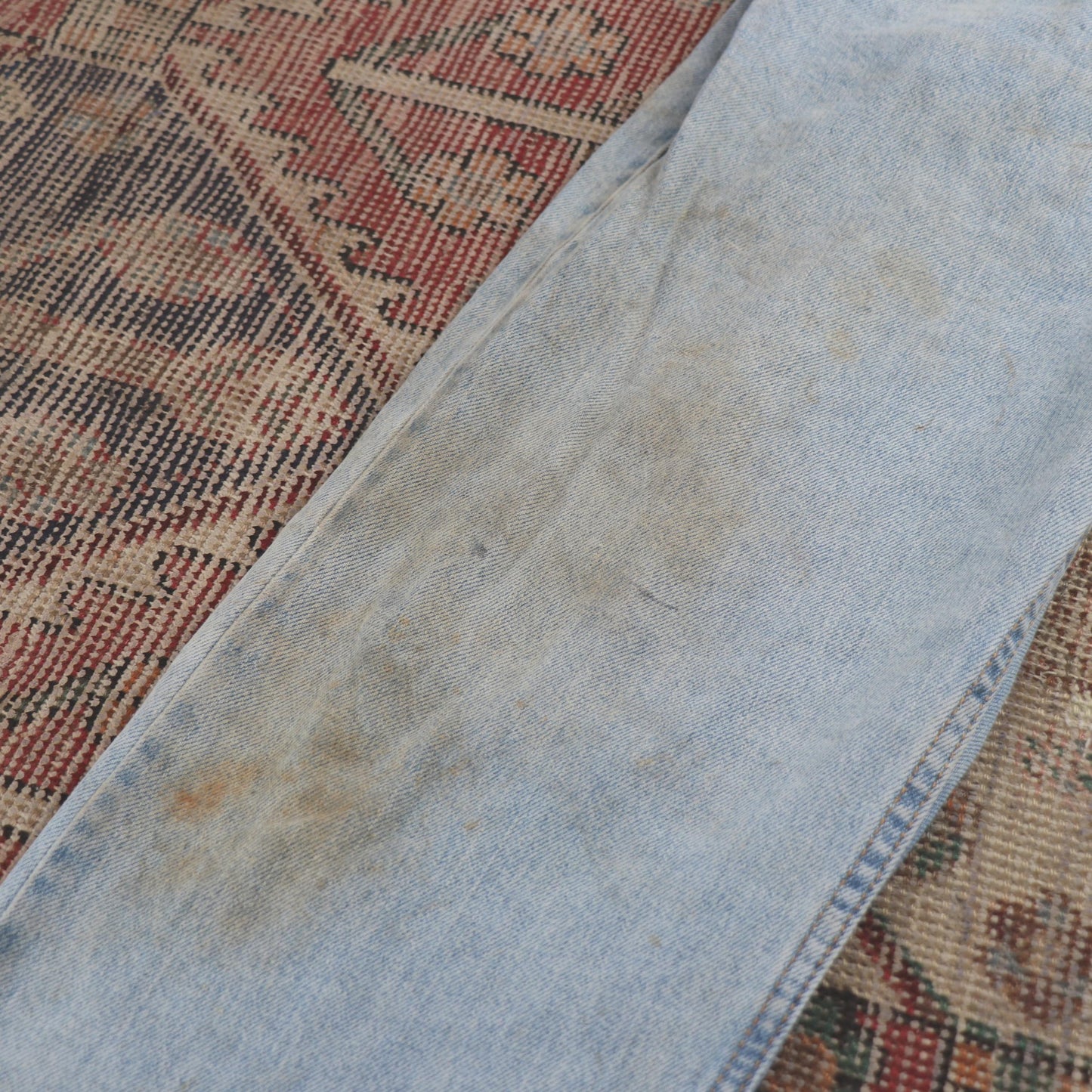 Levi's 505 W34 L28 Straight Leg Regular Fit Blue Denim Jeans