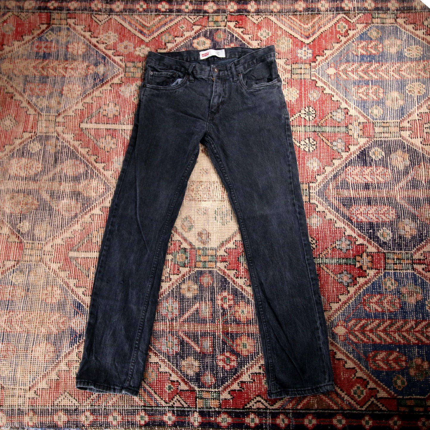 Levi's 511 W28 L28 Slim Fit Black Denim Jeans