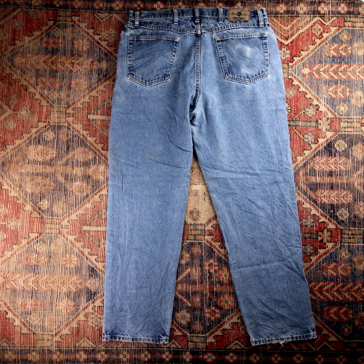 Wrangler W36 L31 Relaxed Blue Denim Jeans