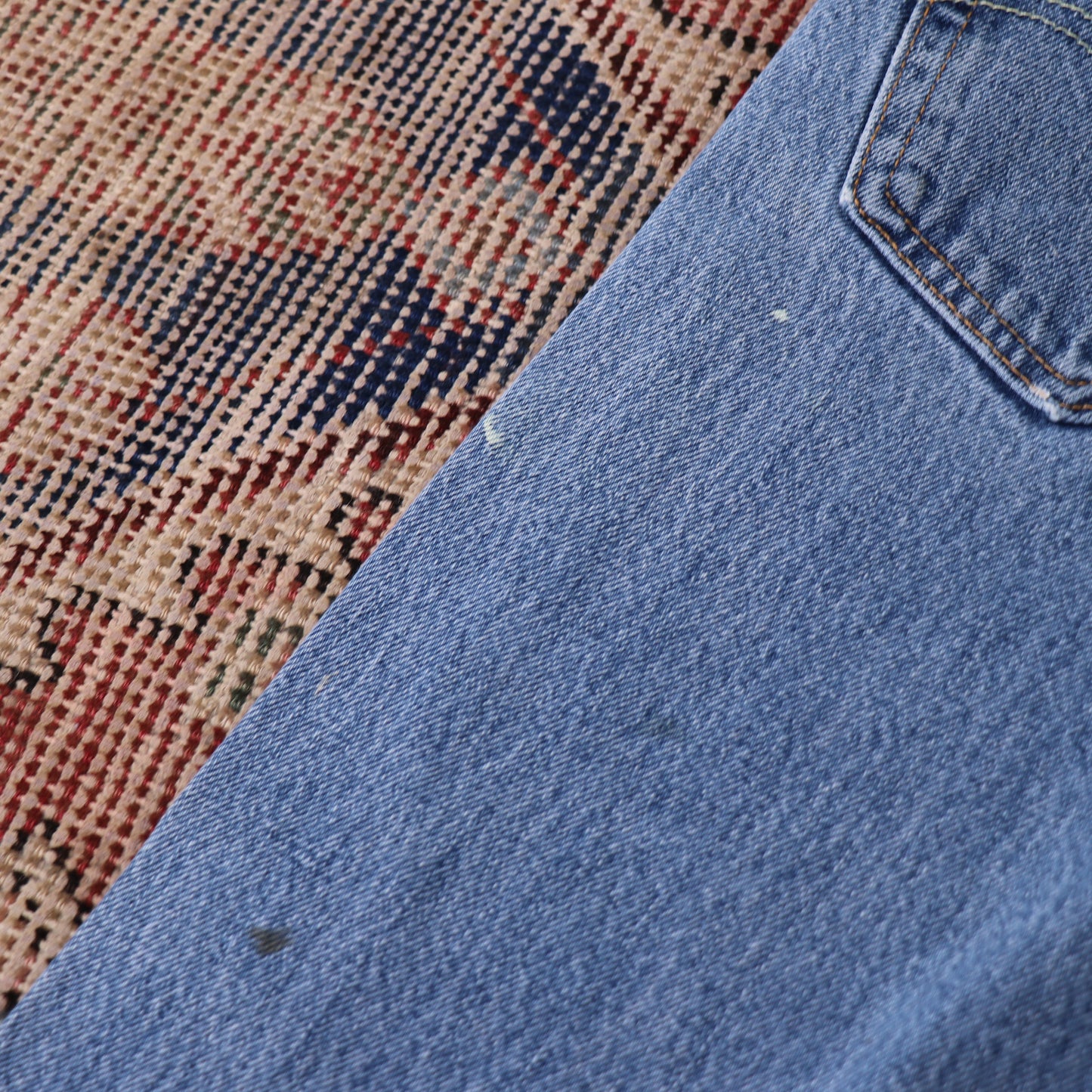 Levi's 505 Red Tab W32 L33 Straight Leg Regular Fit Blue Denim Jeans