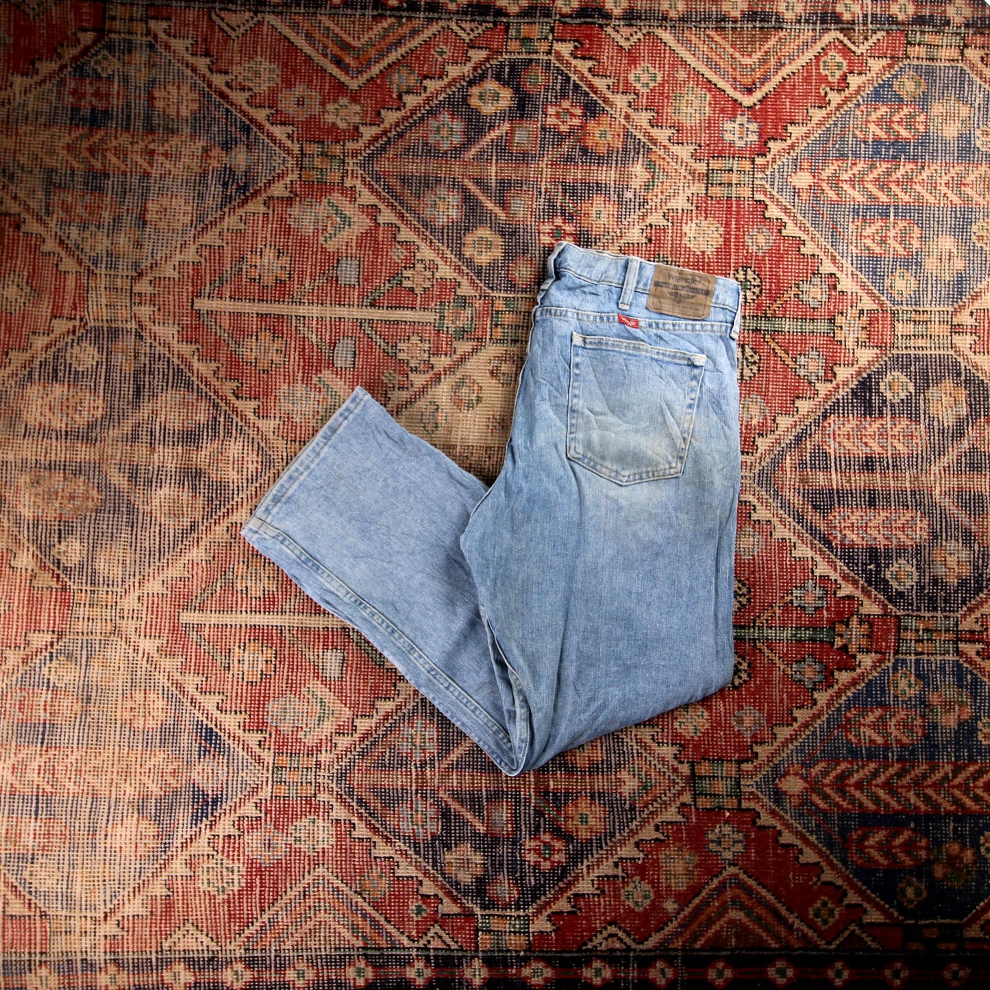 Wrangler W36 L30 Straight Blue Denim Jeans