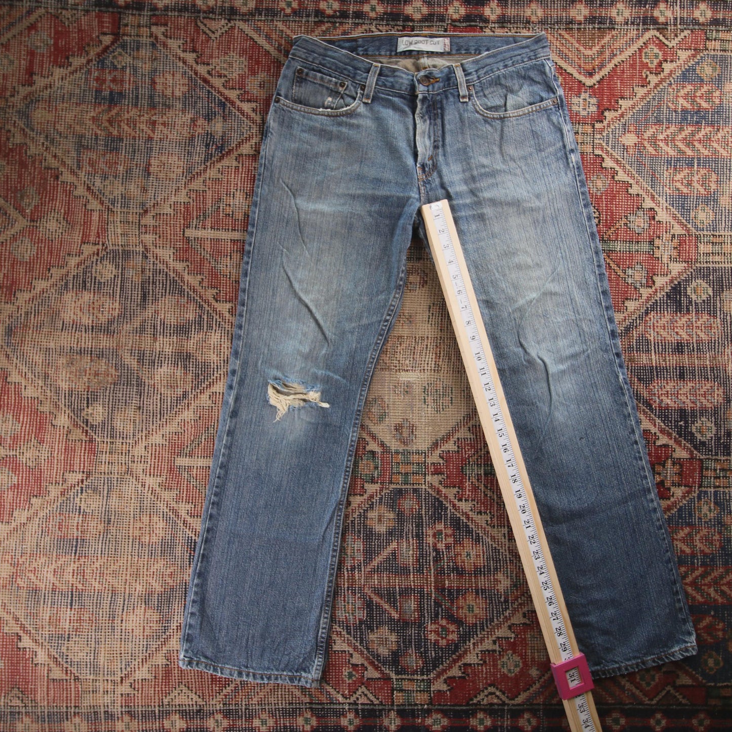 Levi's 527 Red Tab W32 L31 Bootcut Blue Denim Jeans