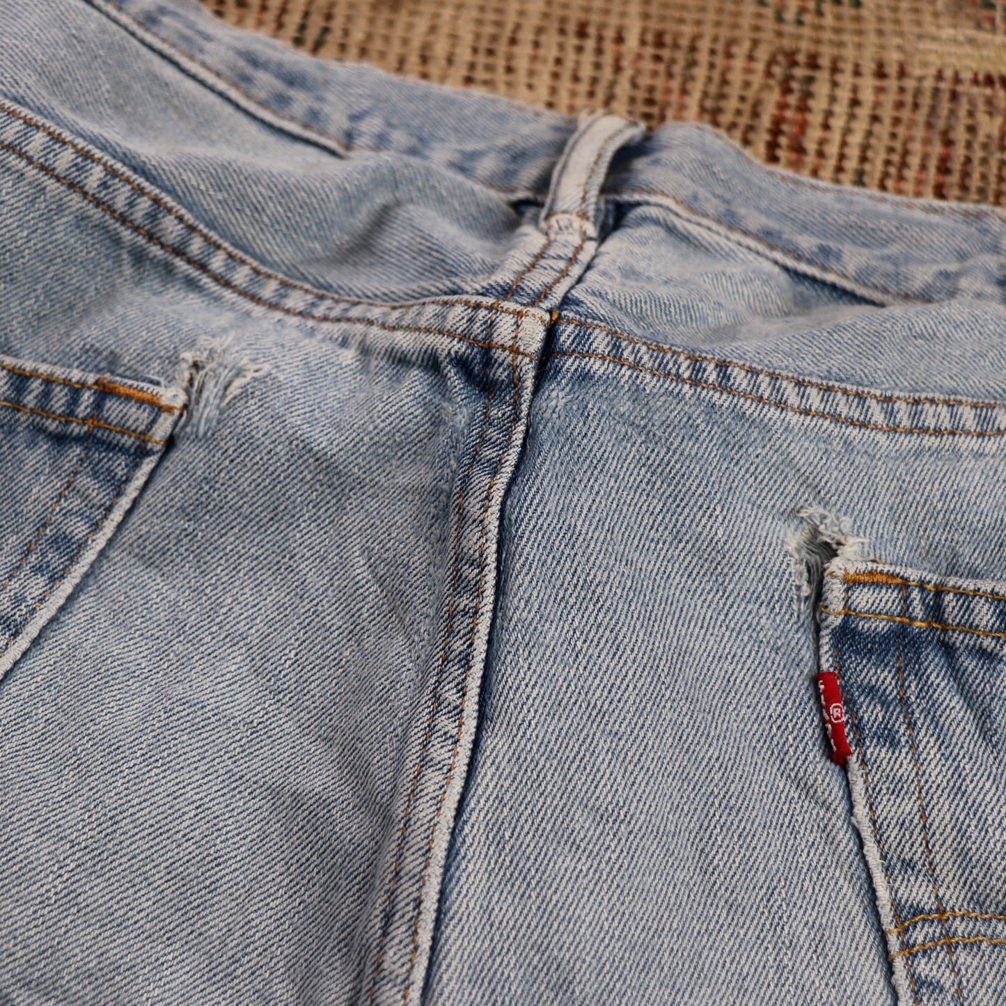 Levi's 550 W36 L32 Tapered Leg Relaxed Fit Blue Denim Jeans
