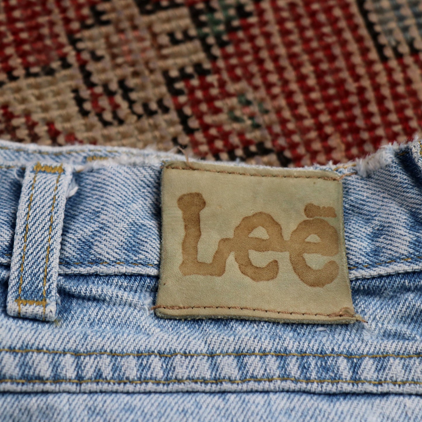 Lee W32 L31 Straight Leg Relaxed Fit Blue Denim Jeans