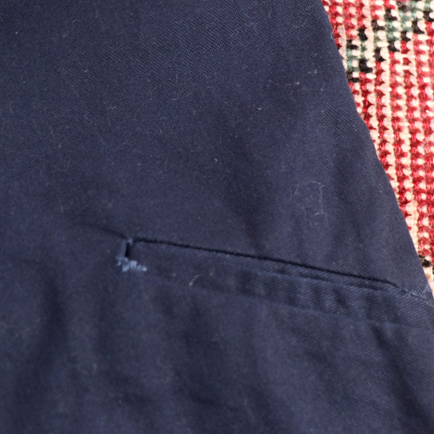 Dickies W36 L30 Straight Leg Blue Cotton Blend Trousers