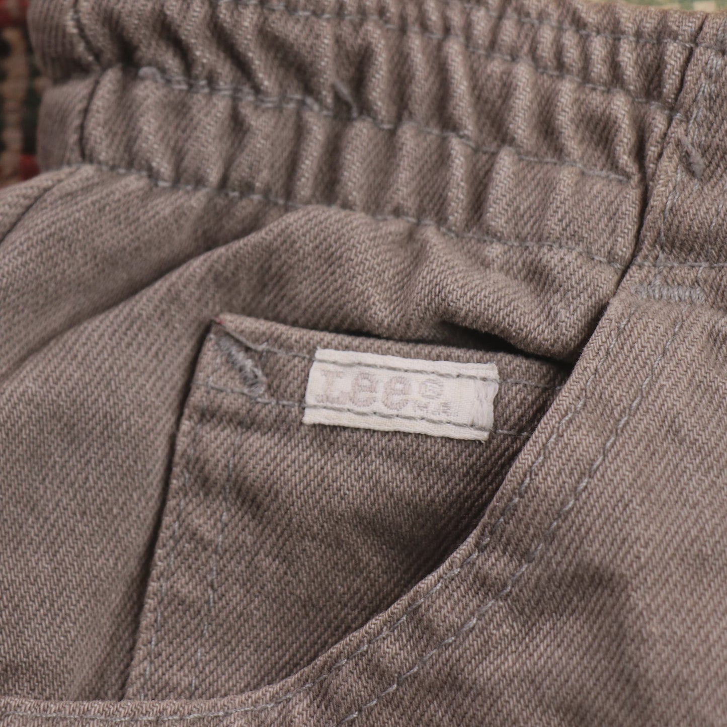 Lee W28 L28 Tapered Leg Relaxed Fit Beige Denim Jeans
