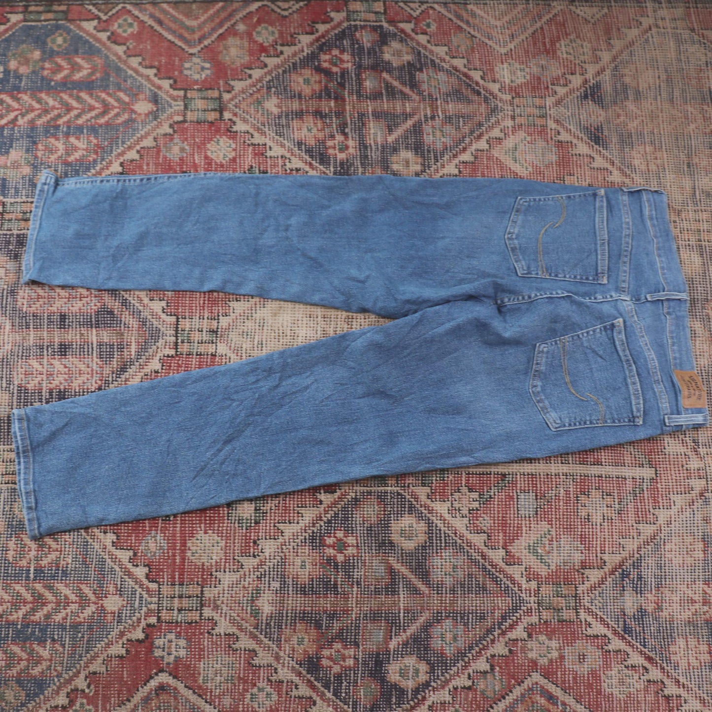 Levi's W28 L26 Straight Leg Blue Denim Jeans