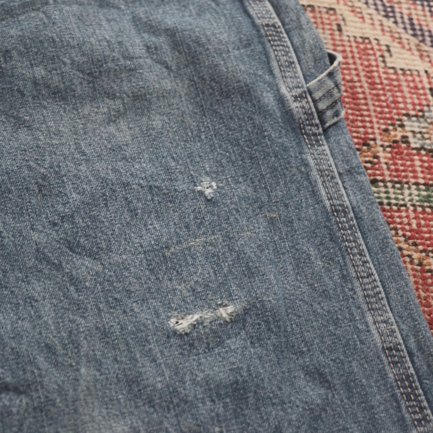 Wrangler W38 L31 Relaxed Blue Denim Jeans
