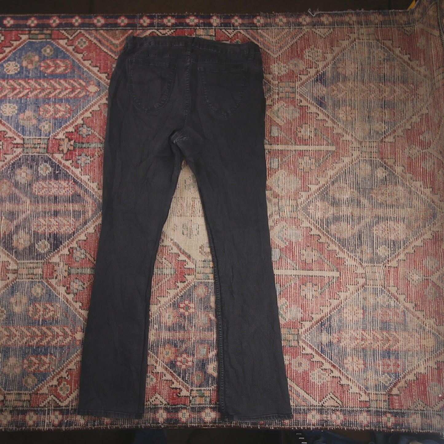 Lee W36 L31 Flared Black Denim Jeans