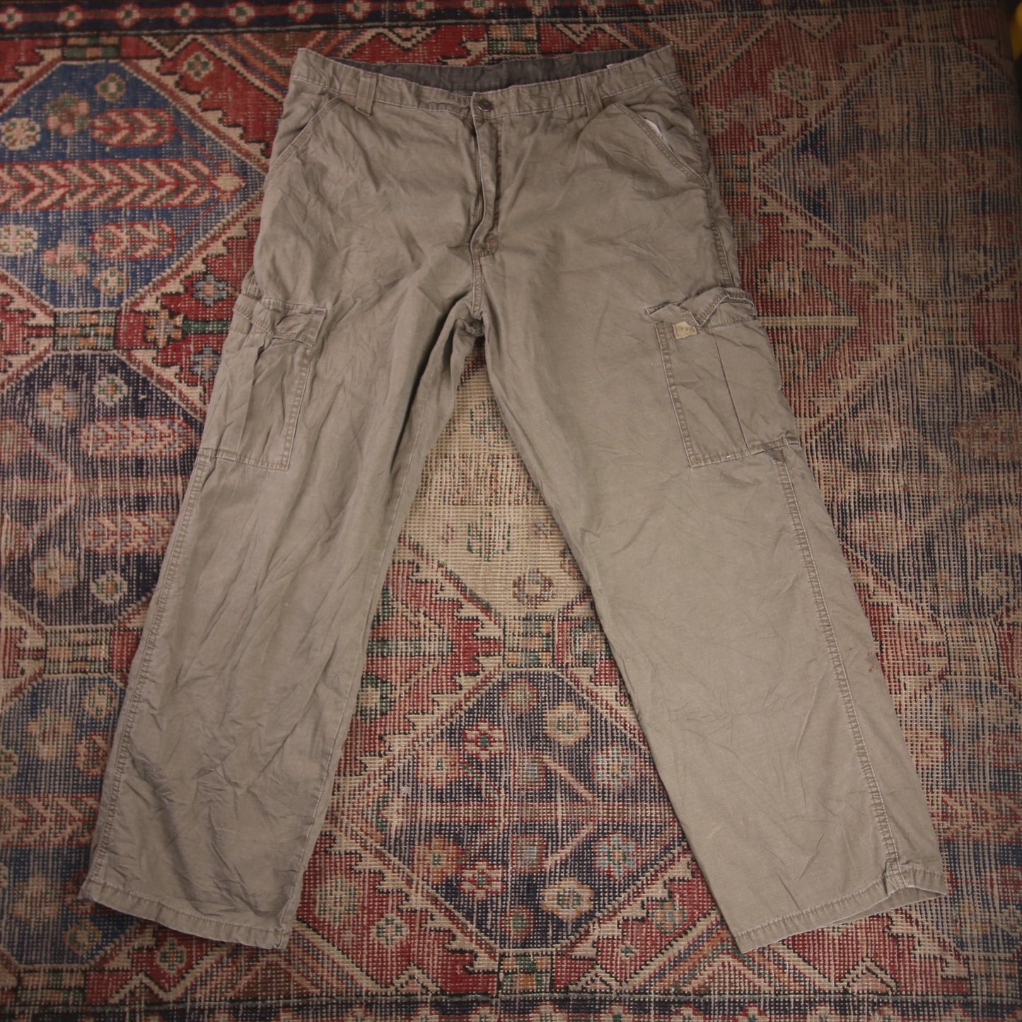 Wrangler W36 L29 Cargos Beige Denim Trousers