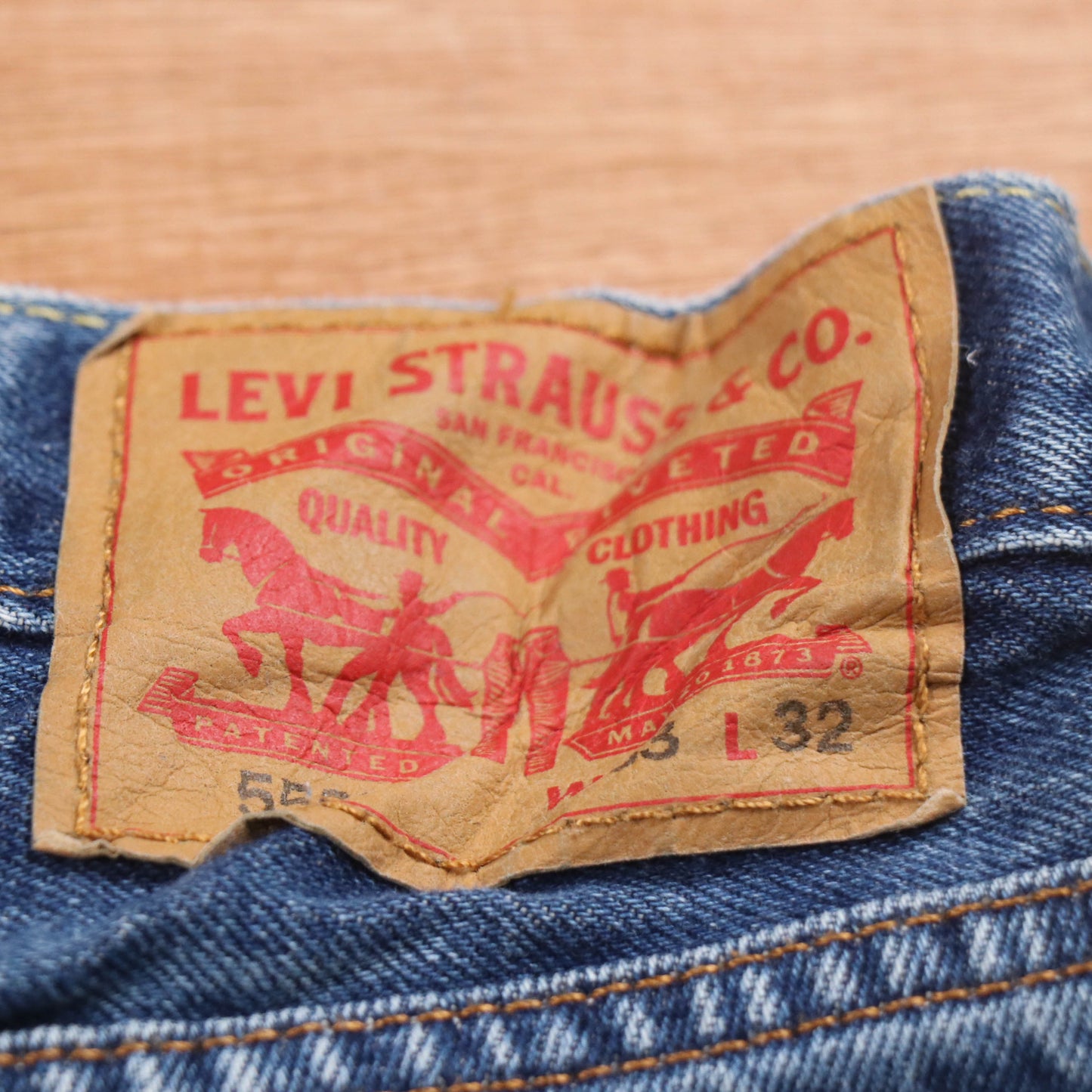 Levi's 501 Red Tab W32 L30 Original Fit Blue Denim Jeans