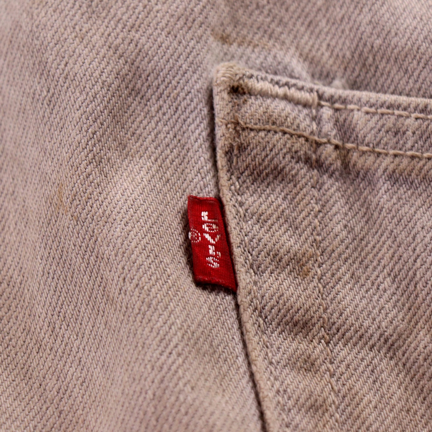 Levi's 501 W32 L28 Original Fit Beige Denim Jeans