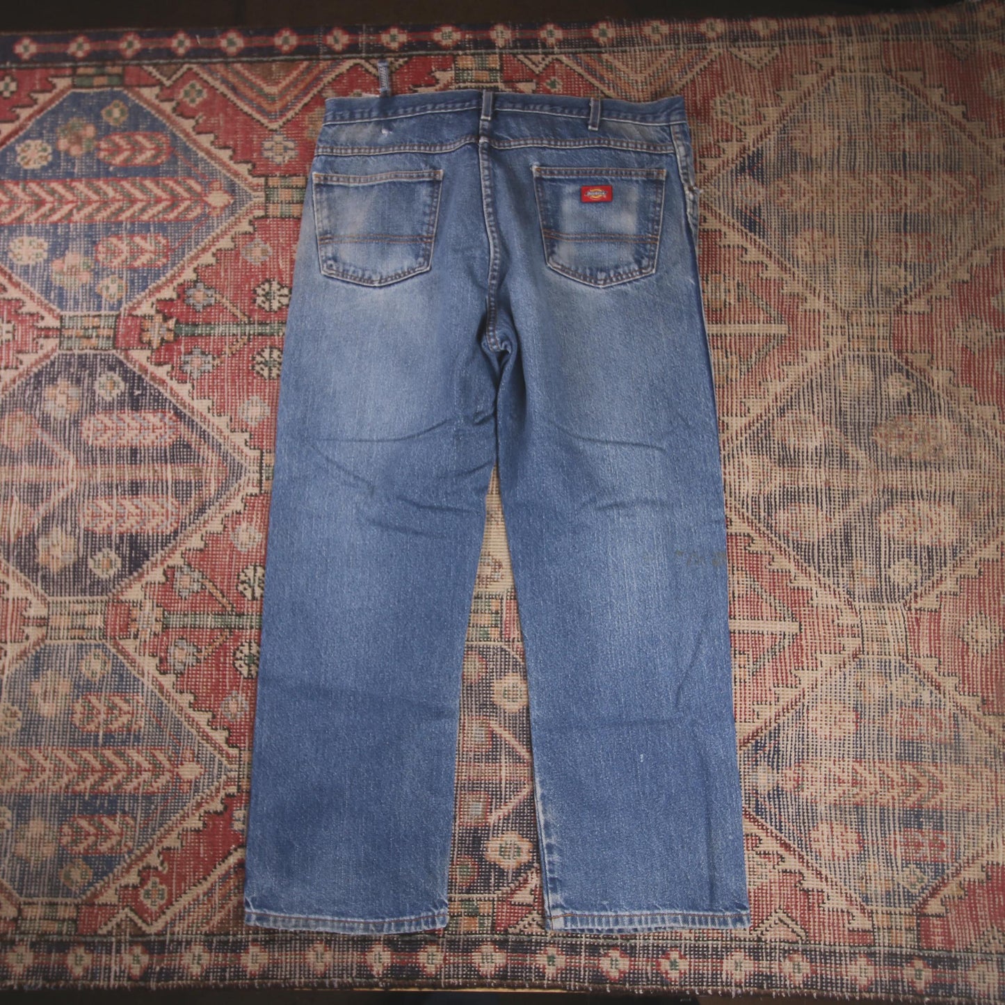 Dickies W36 L28 Straight Leg Blue Denim Jeans