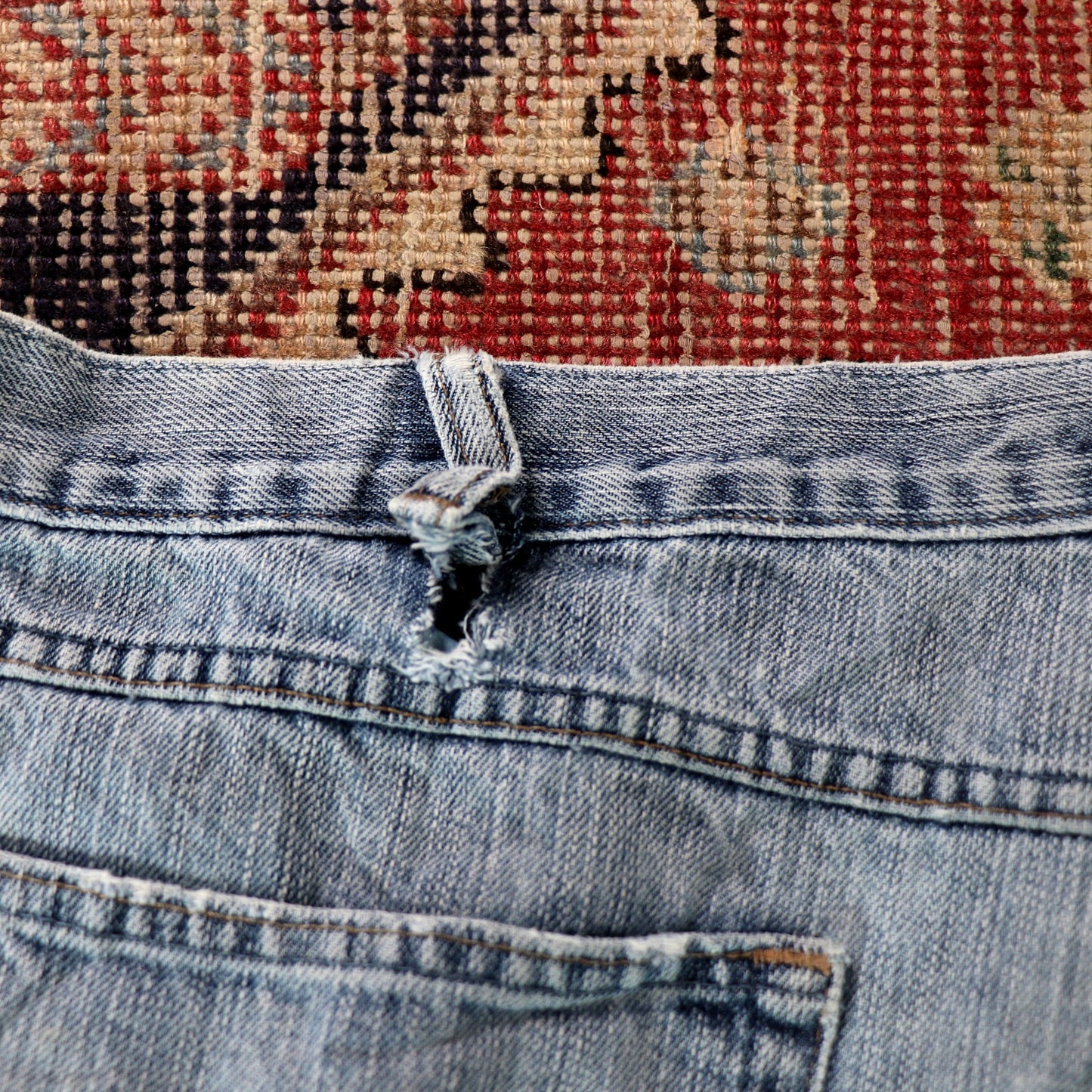 Wrangler W40 L31 Straight Leg Relaxed Fit Blue Denim Jeans