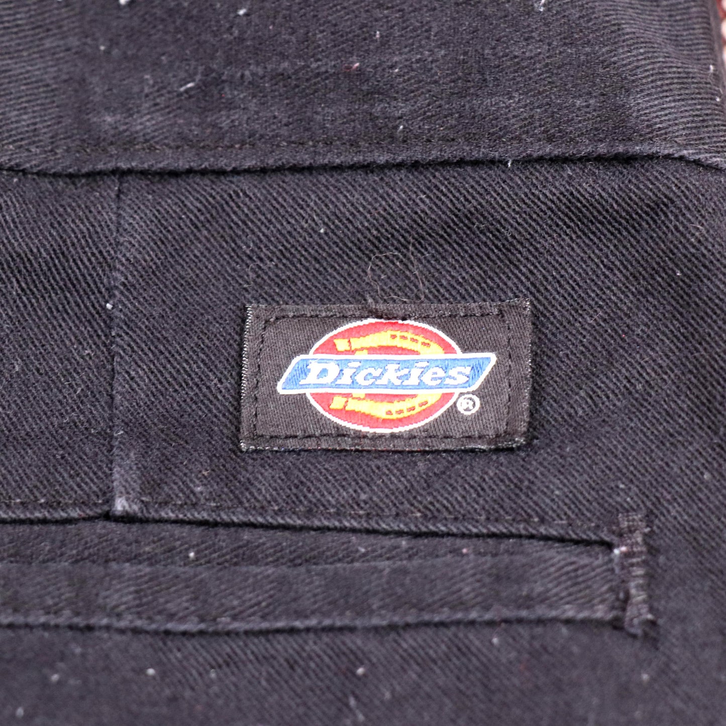 Dickies W34 L27 Straight Leg Black Cotton Blend Trousers