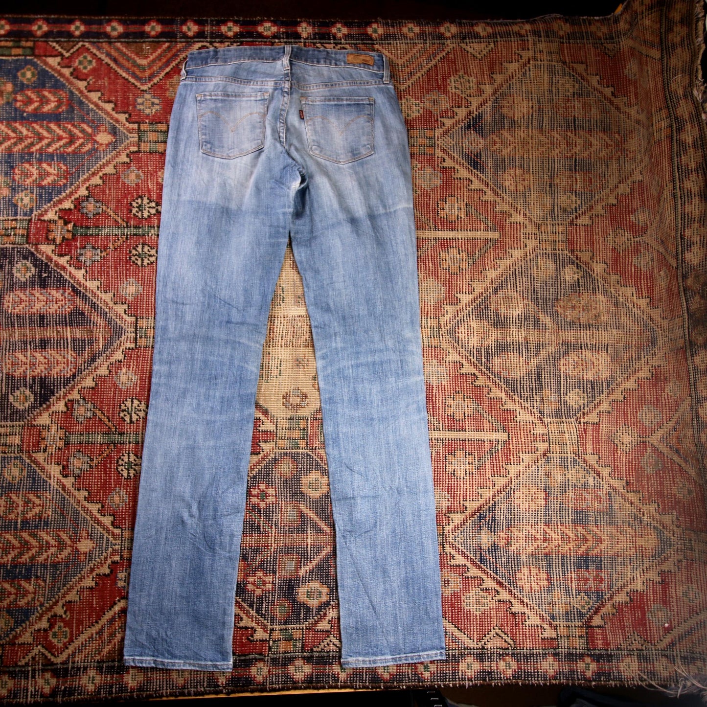 Levi's W30 L34 Skinny Classic Ripped Style Blue Denim Jeans