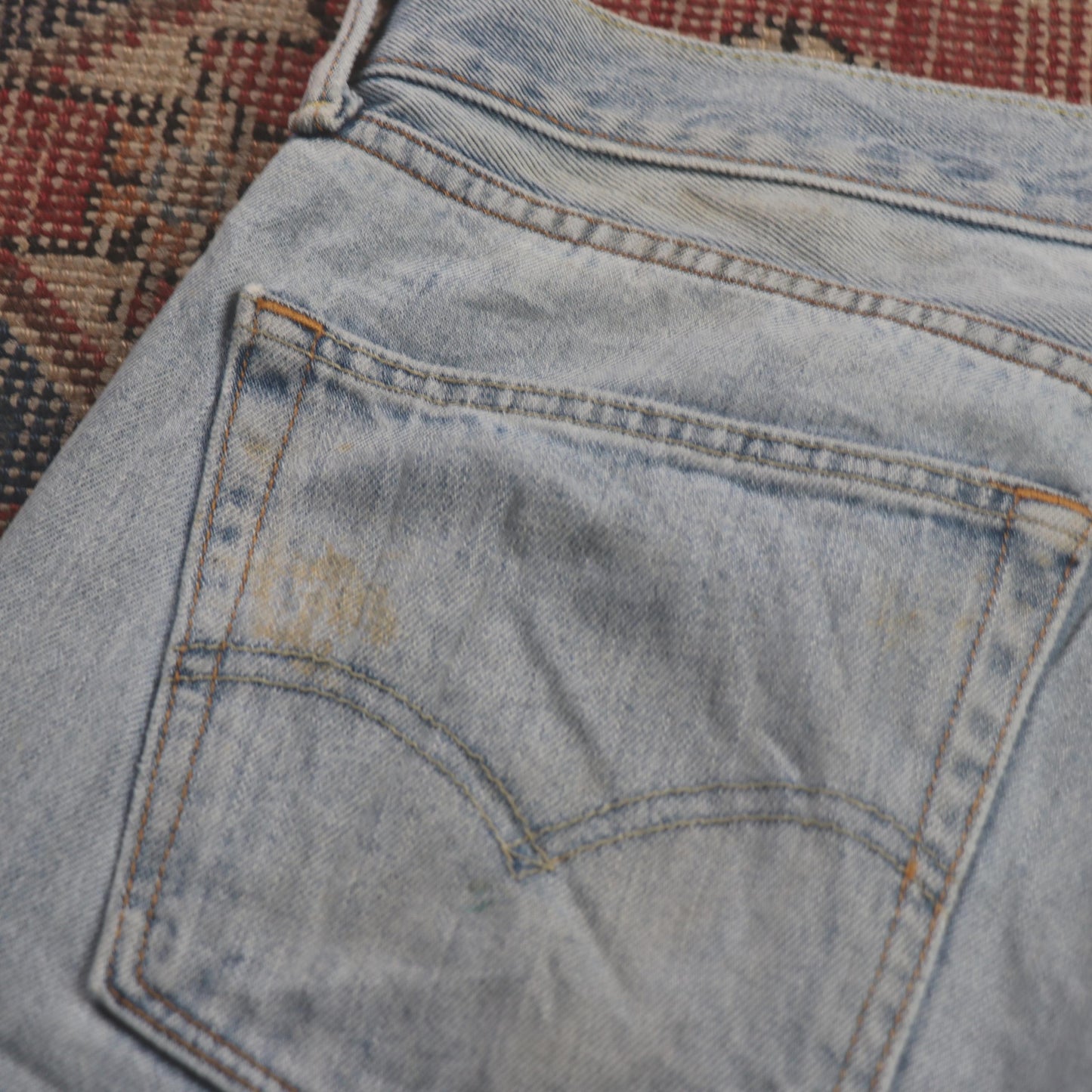 Levi's 505 W36 L29 Straight Leg Regular Fit Blue Denim Jeans
