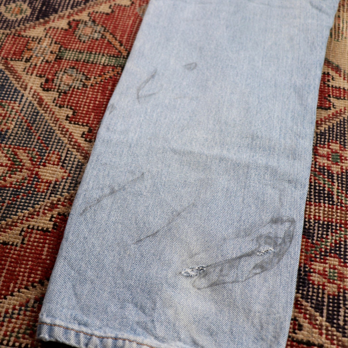 Levi's 505 W34 L28 Straight Leg Regular Fit Blue Denim Jeans