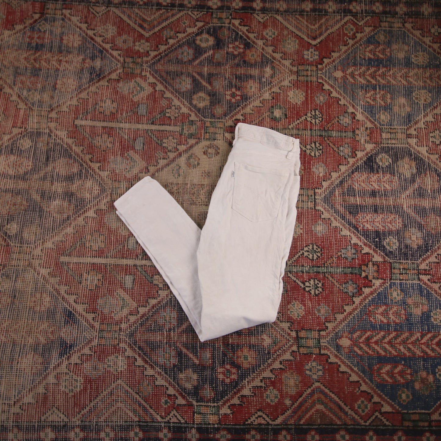 Levi's 721 W26 L29 Skinny White Denim Jeans