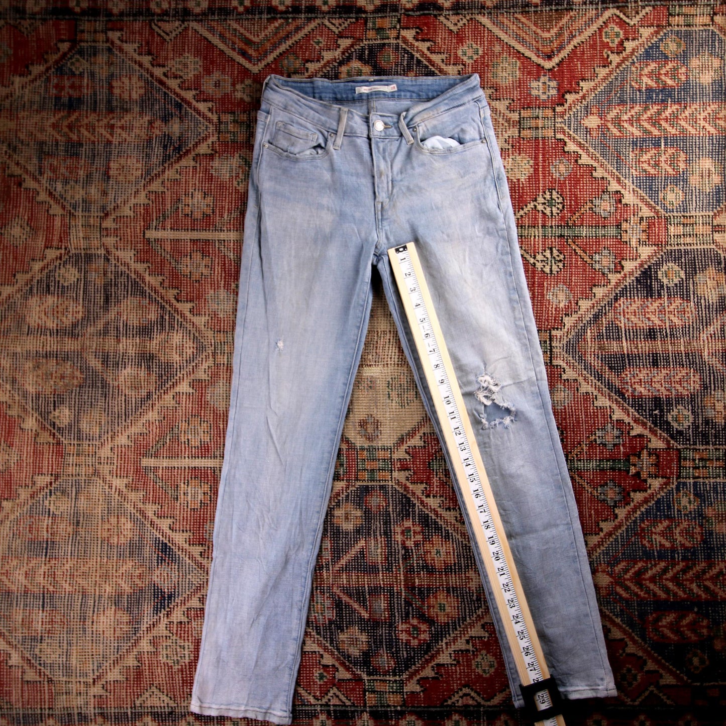 Levi's W56 L29 Skinny Leg Jeans Blue Denim Jeans