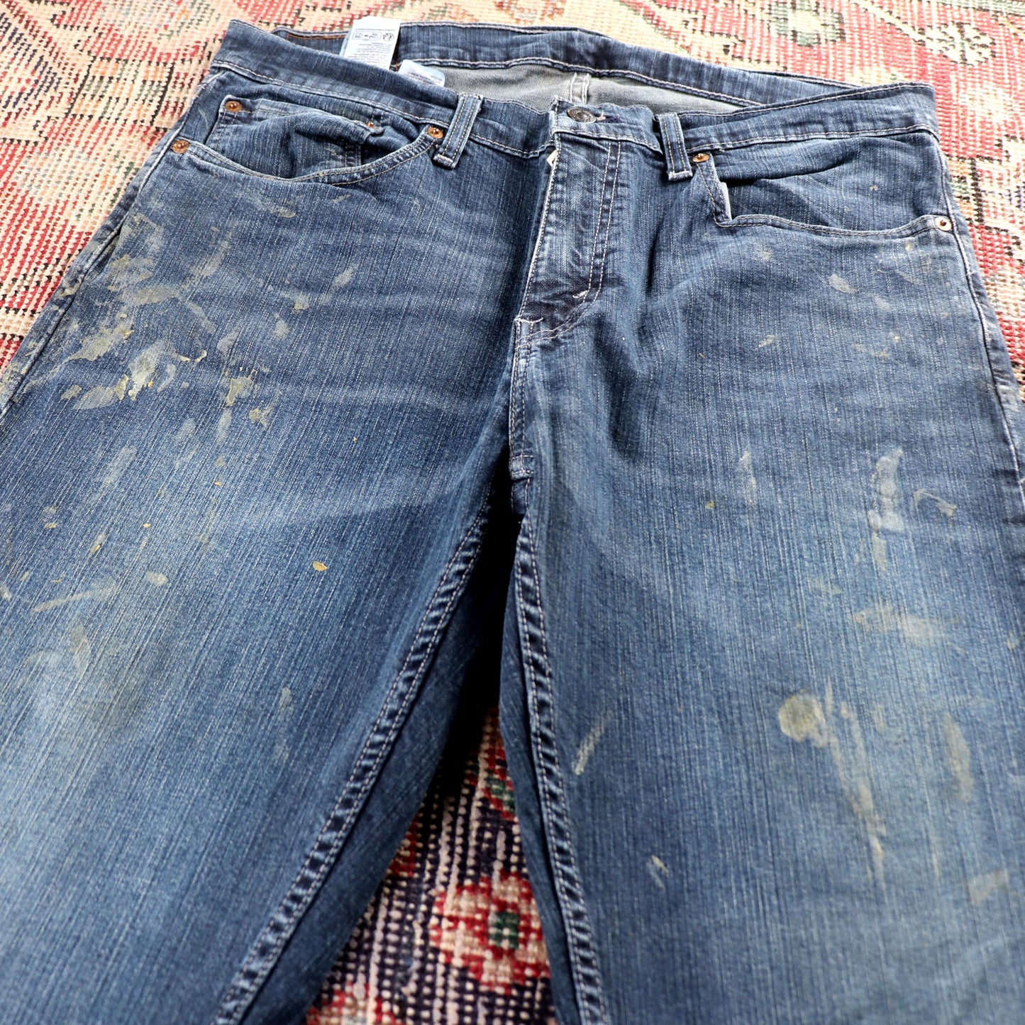 Levi's 559 Red Tab W34 L35 Straight Leg Relaxed Fit Blue Denim Jeans