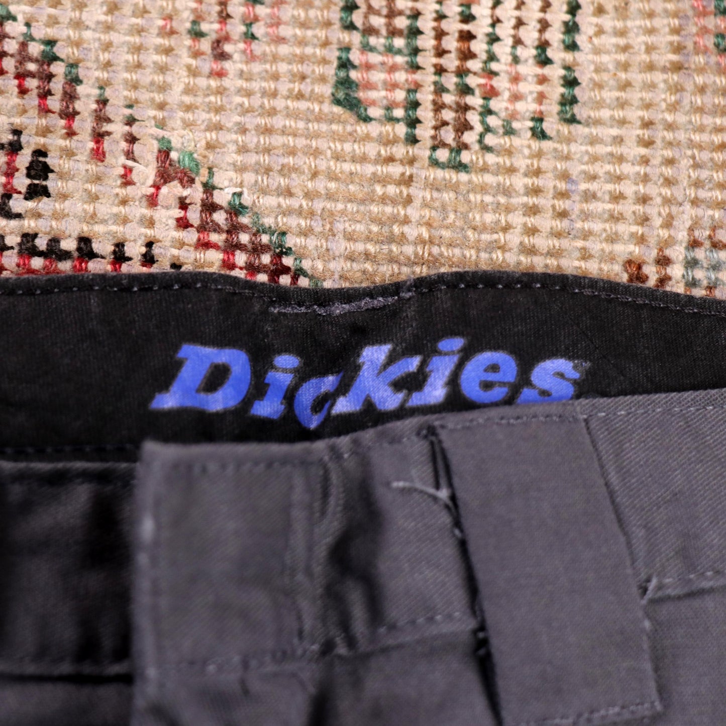 Dickies W26 L28 Straight Leg Grey Cotton Blend Trousers