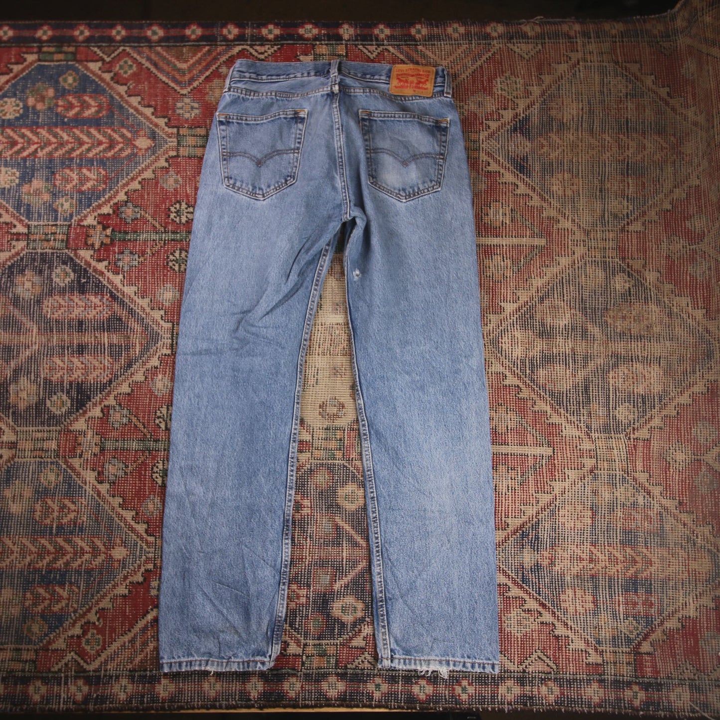 Levi's 505 W32 L30 Straight Leg Regular Fit Blue Denim Jeans