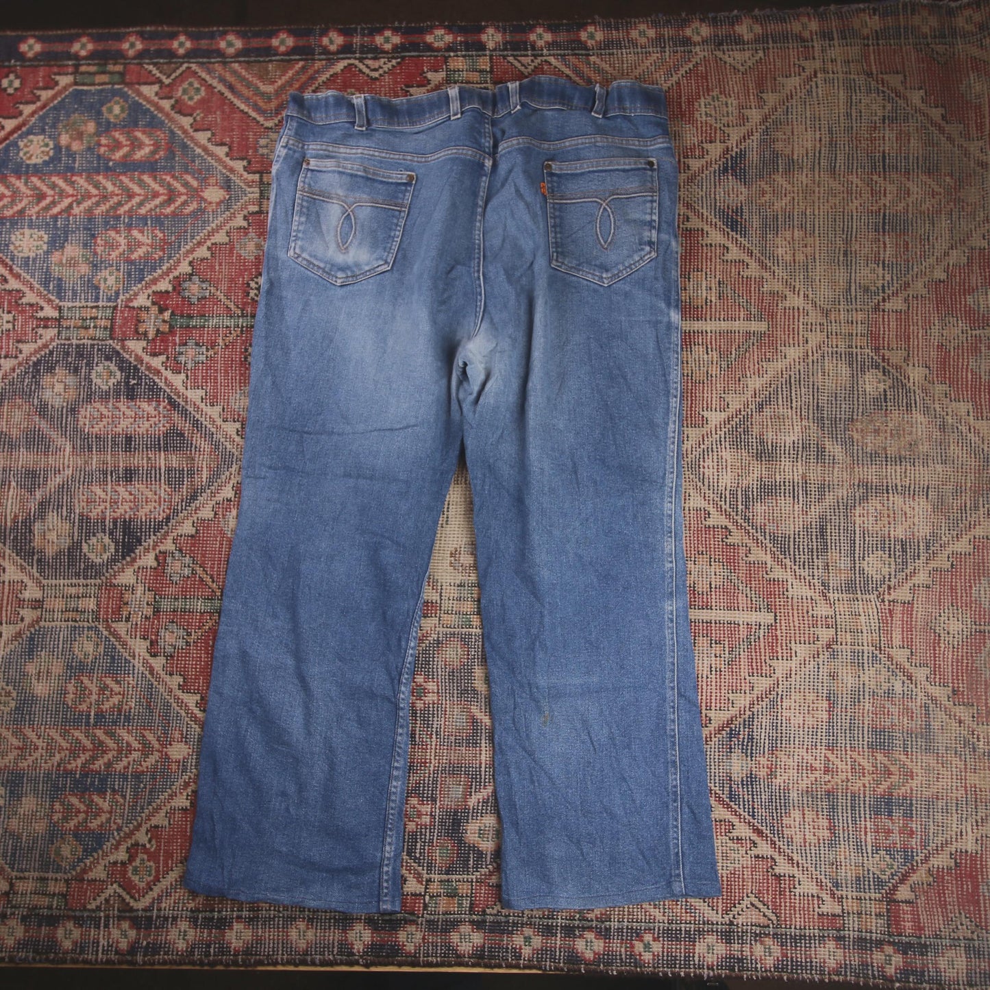 Levi's Orange Tab W42 L26 Bootcut Relaxed Fit Blue Denim Jeans