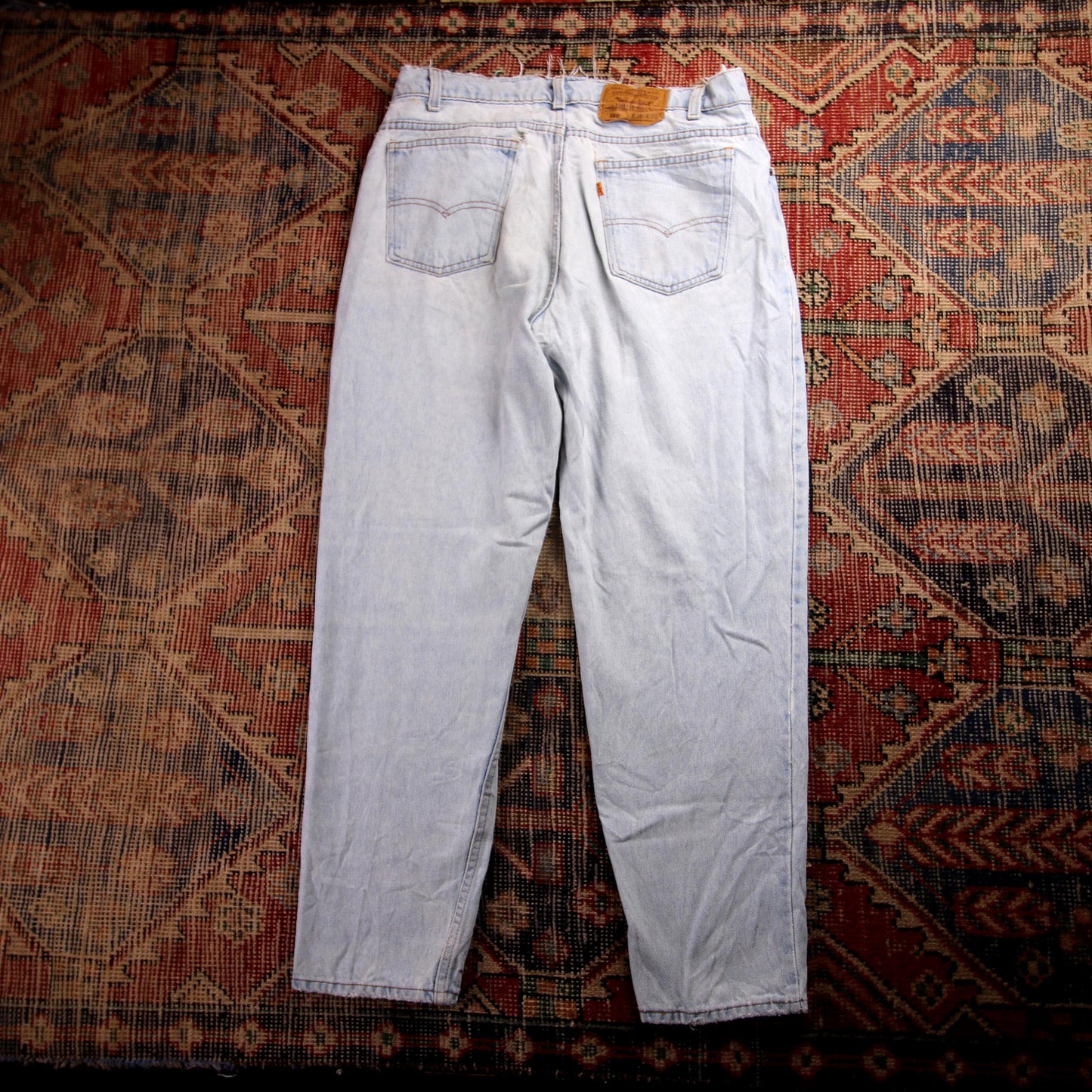 Levi's 501 Orange Tab W34 L28 Original Fit Blue Denim Jeans