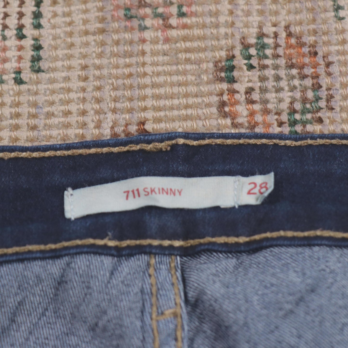 Levi's 711 W28 L28 Skinny Blue Denim Jeans