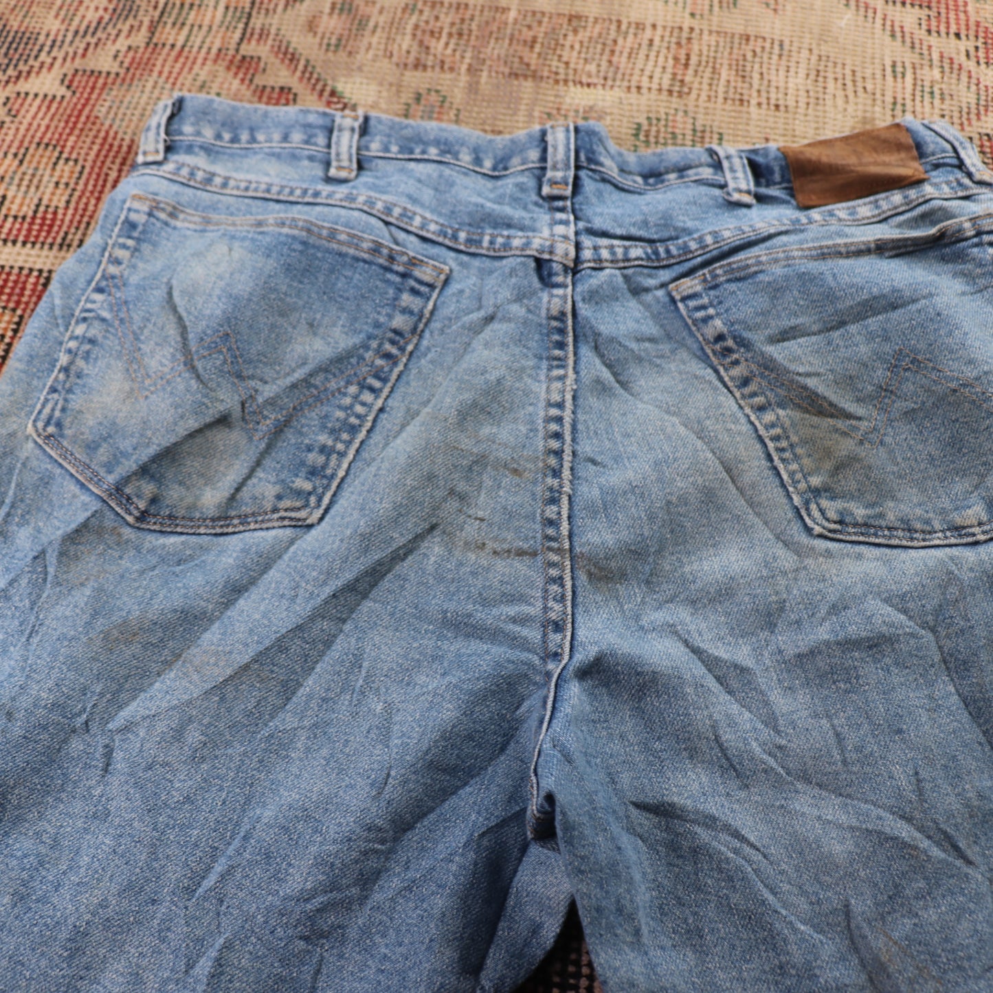 Wrangler W36 L29 Relaxed Blue Denim Jeans