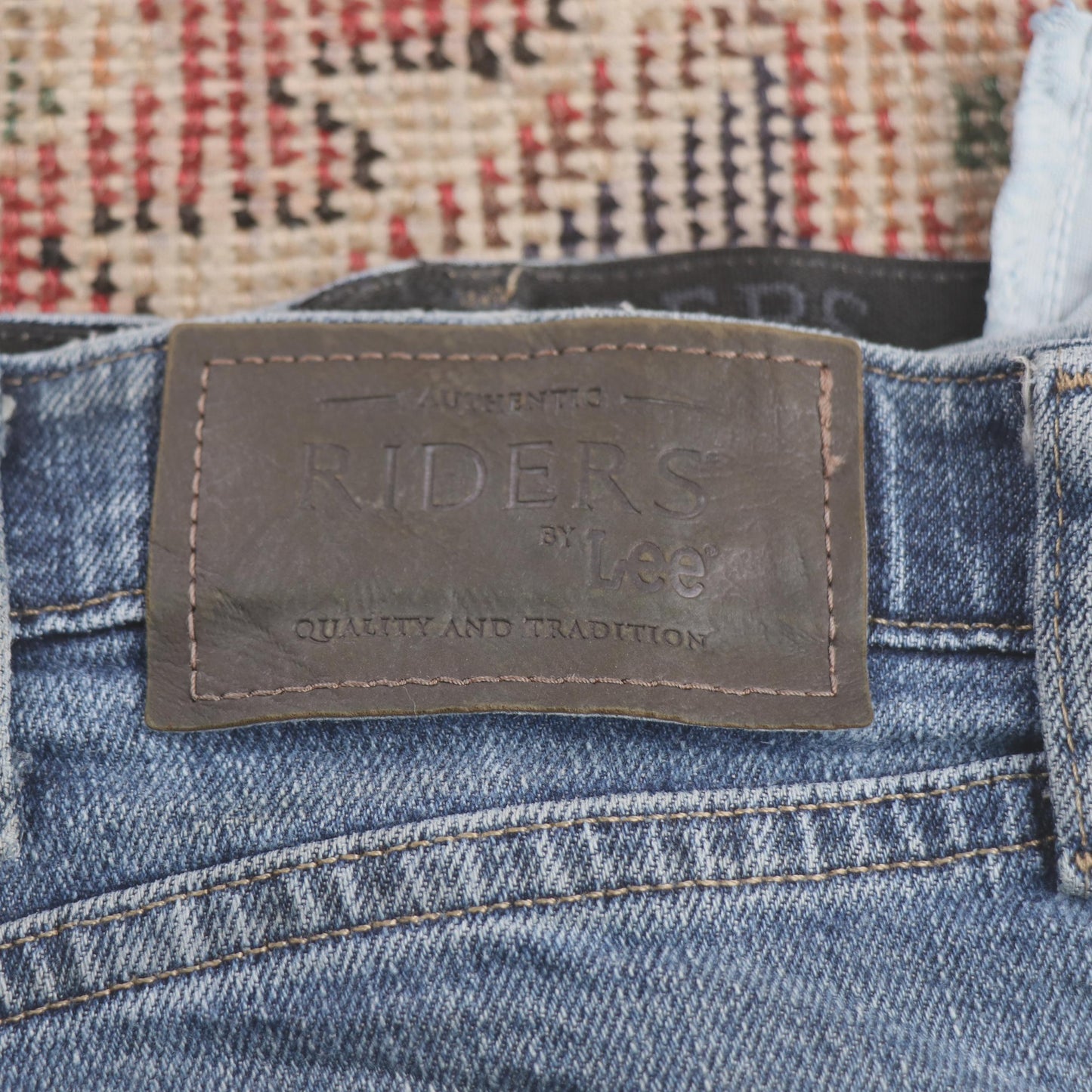 Wrangler W40 L30 Straight Leg Regular Fit Blue Denim Jeans