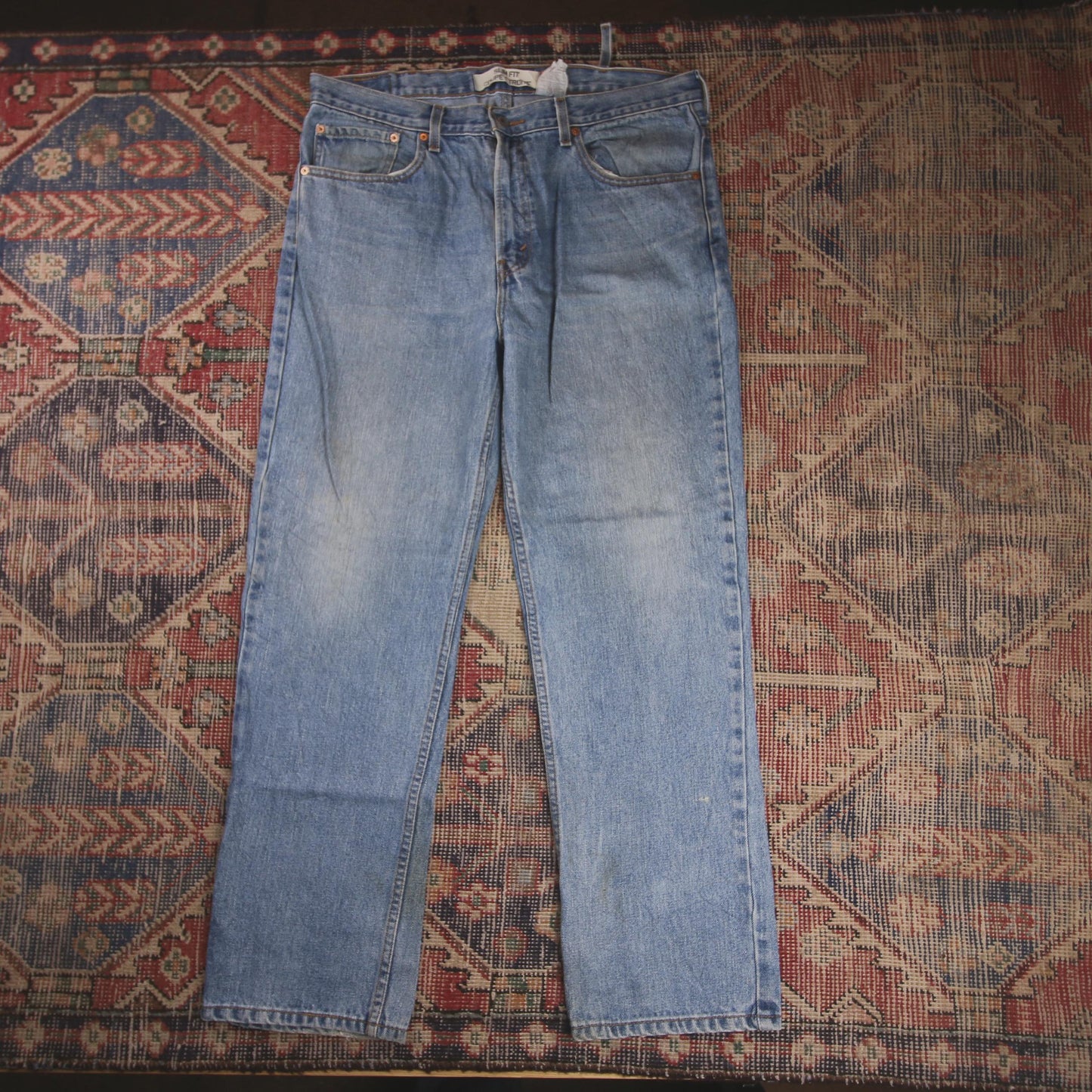 Levi's 550 W38 L30 Tapered Leg Relaxed Fit Blue Denim Jeans