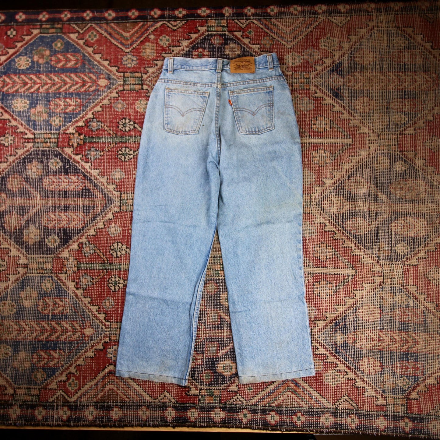 Levi's Orange Tab W28 L25 Tapered Leg Relaxed Fit Blue Denim Jeans